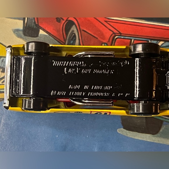RARE Vintage Matchbox Superfast No. V Hot Smoker 1971 Lesney England Yellow - Picture 9 of 9